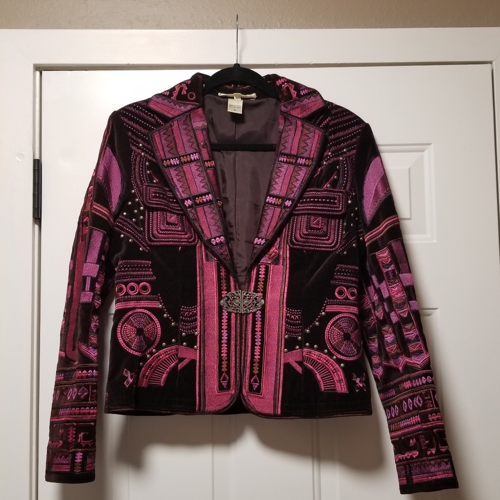 Johnny Was velvet jacket